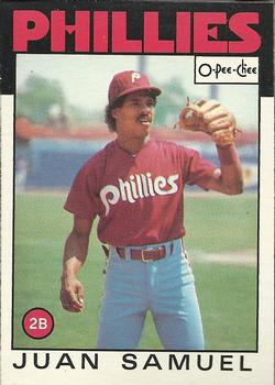 1986 O-Pee-Chee Baseball Cards 237     Juan Samuel